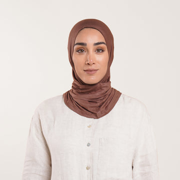 Easy wear Hijab (Tabaki) - Chocolate Brown