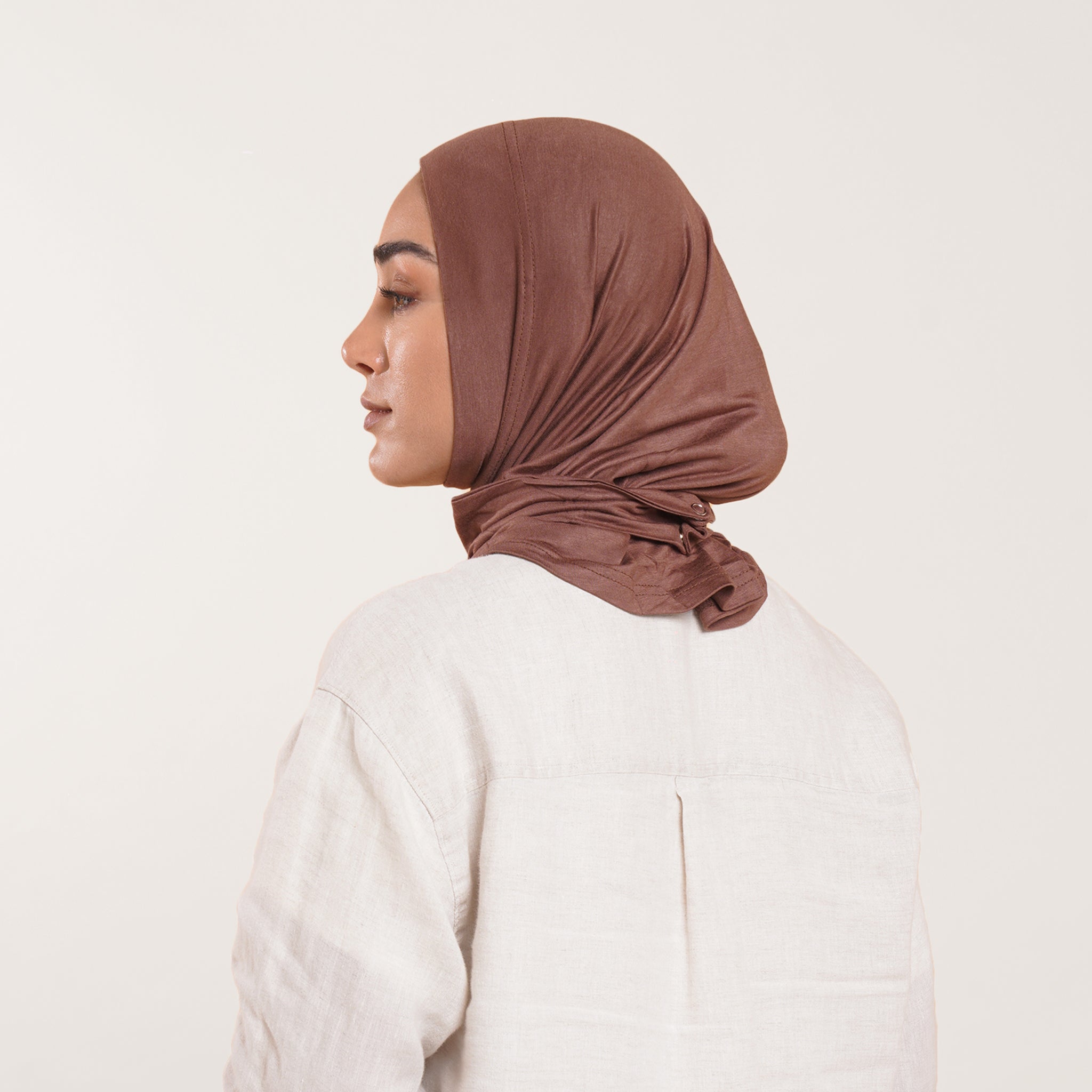 Easy wear Hijab (Tabaki) - Chocolate Brown