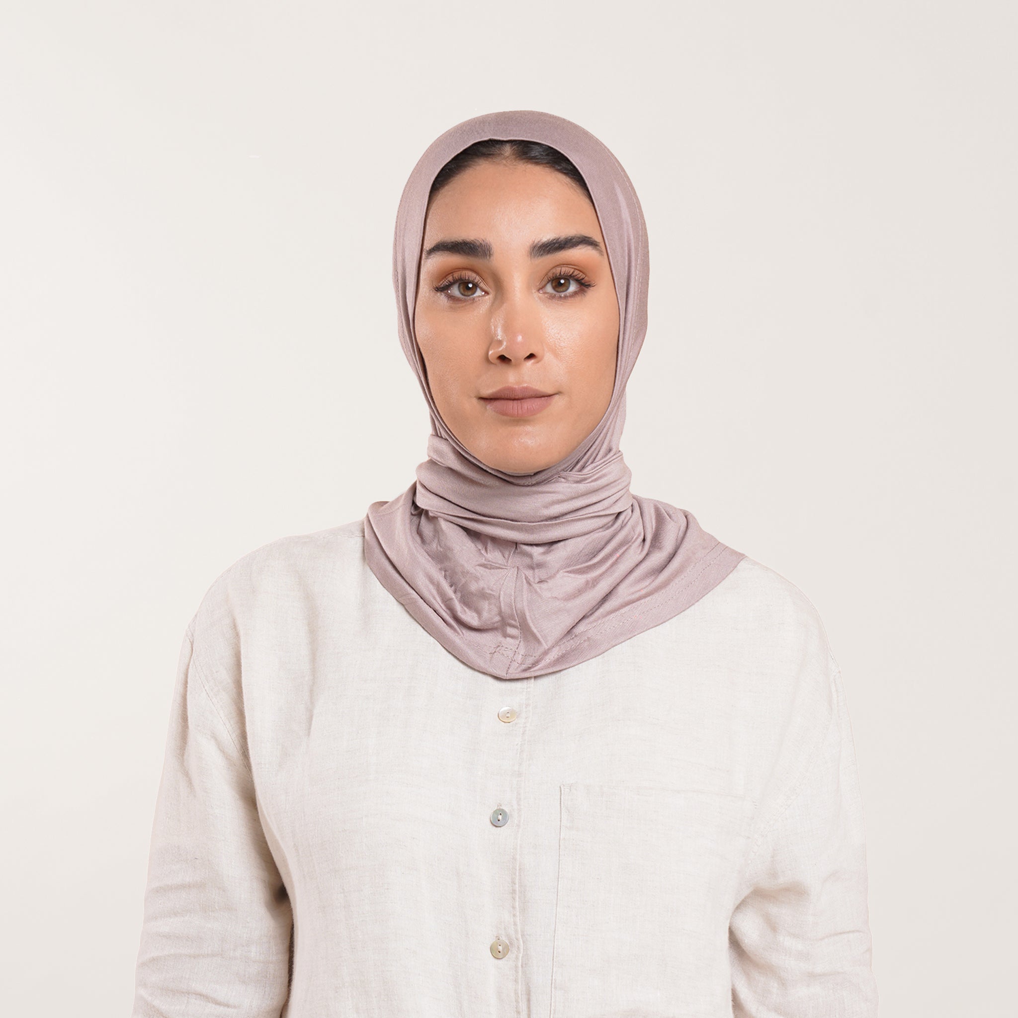 Easy wear Hijab (Tabaki) - Dusty Taupe
