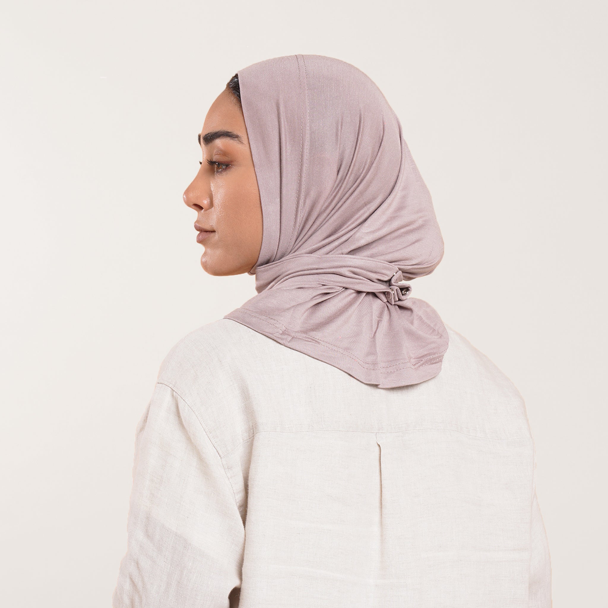 Easy wear Hijab (Tabaki) - Dusty Taupe
