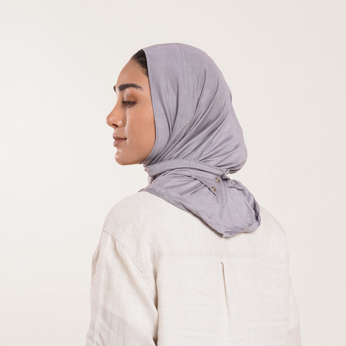 Easy wear Hijab (Tabaki) - Muted Lavender Grey