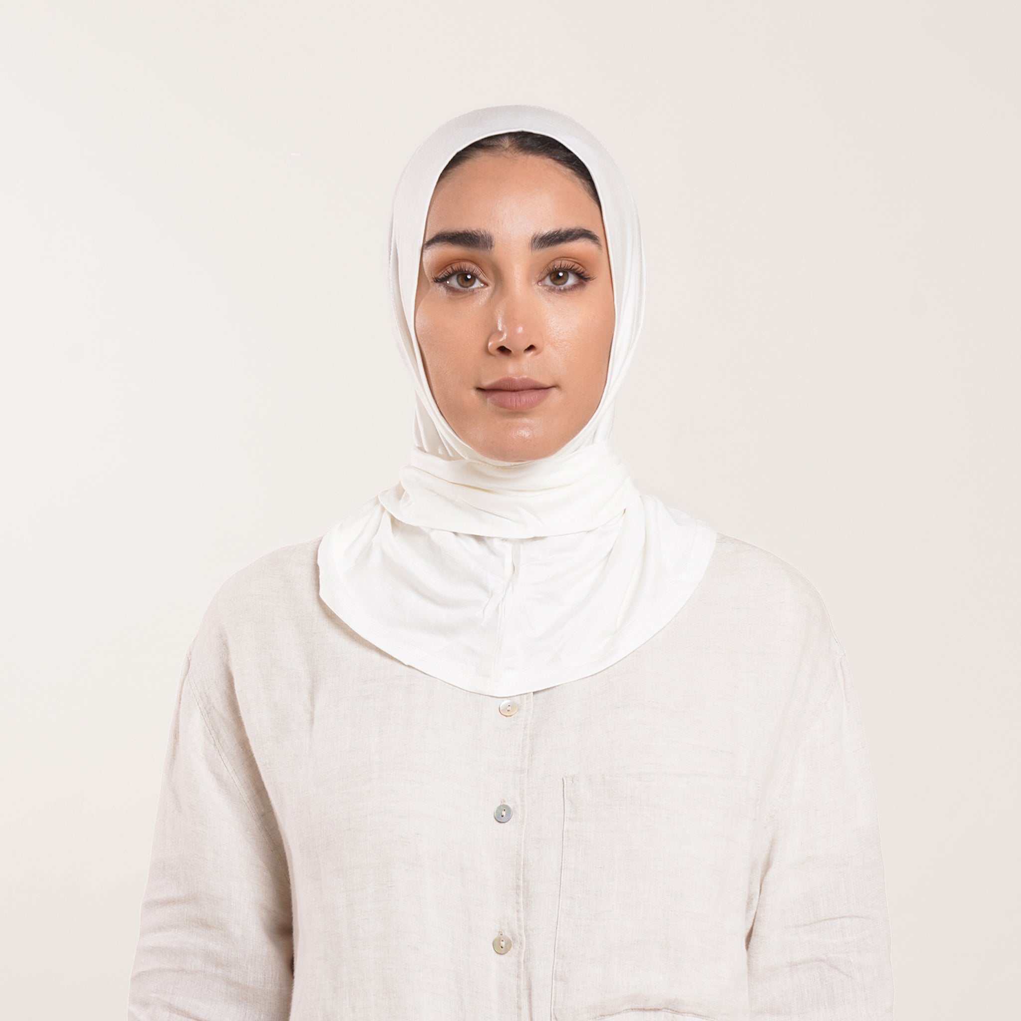 Easy wear Hijab (Tabaki) - Pure White