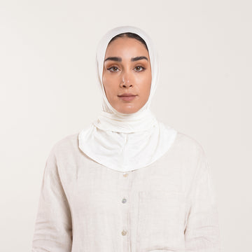 Easy wear Hijab (Tabaki) - Pure White