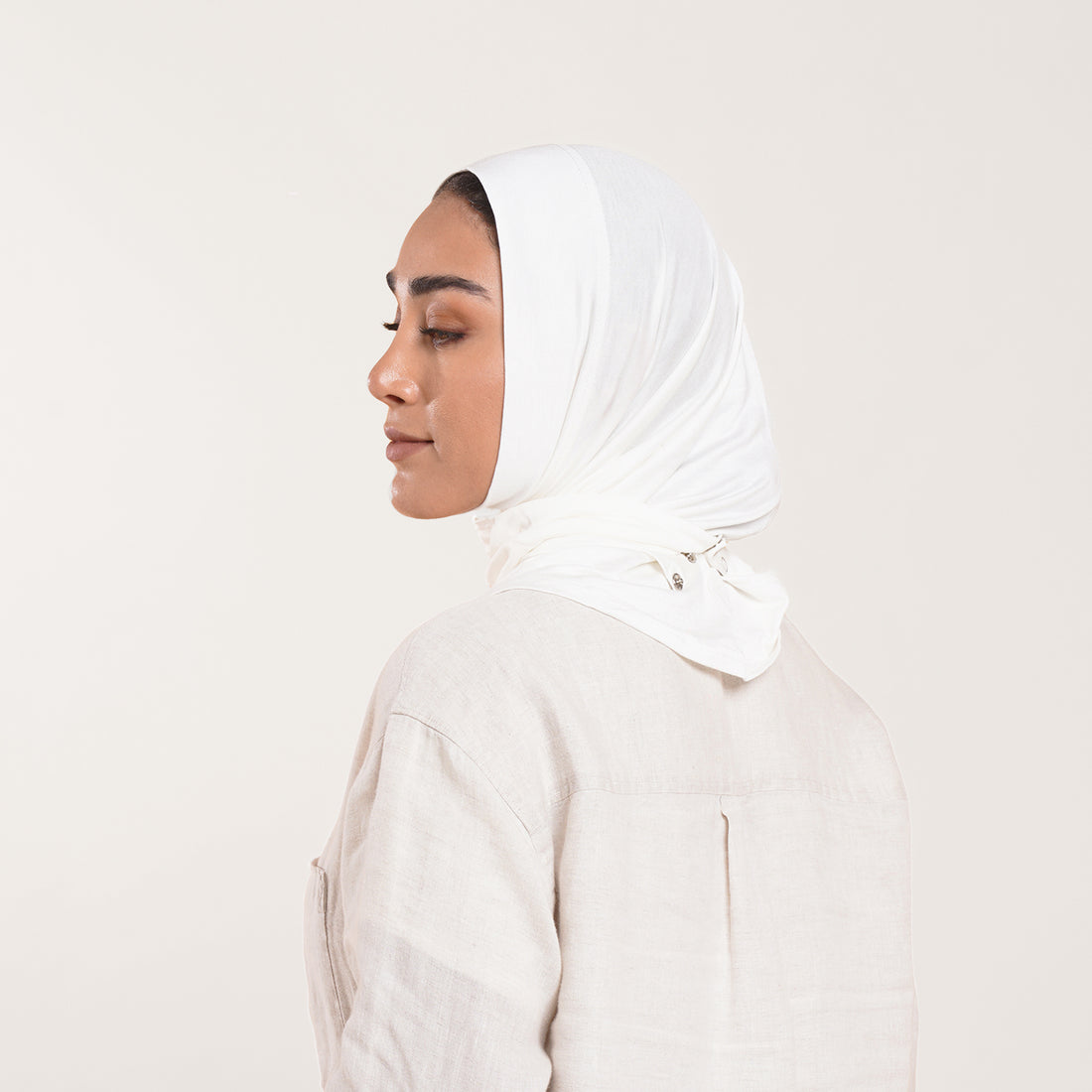 Easy wear Hijab (Tabaki) - Pure White