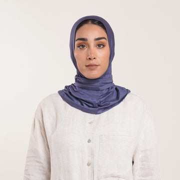 Easy wear Hijab (Tabaki) - Dusty Periwinkle