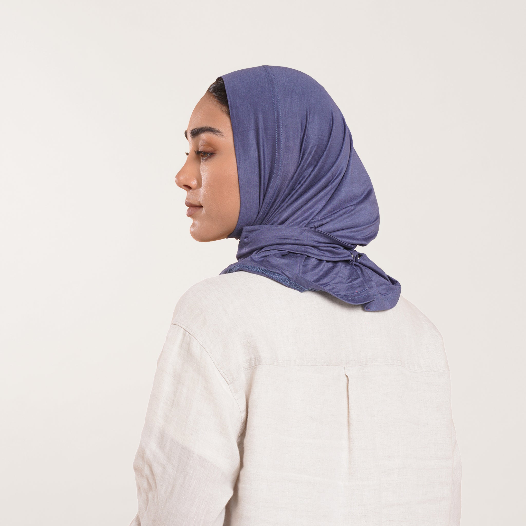 Easy wear Hijab (Tabaki) - Dusty Periwinkle