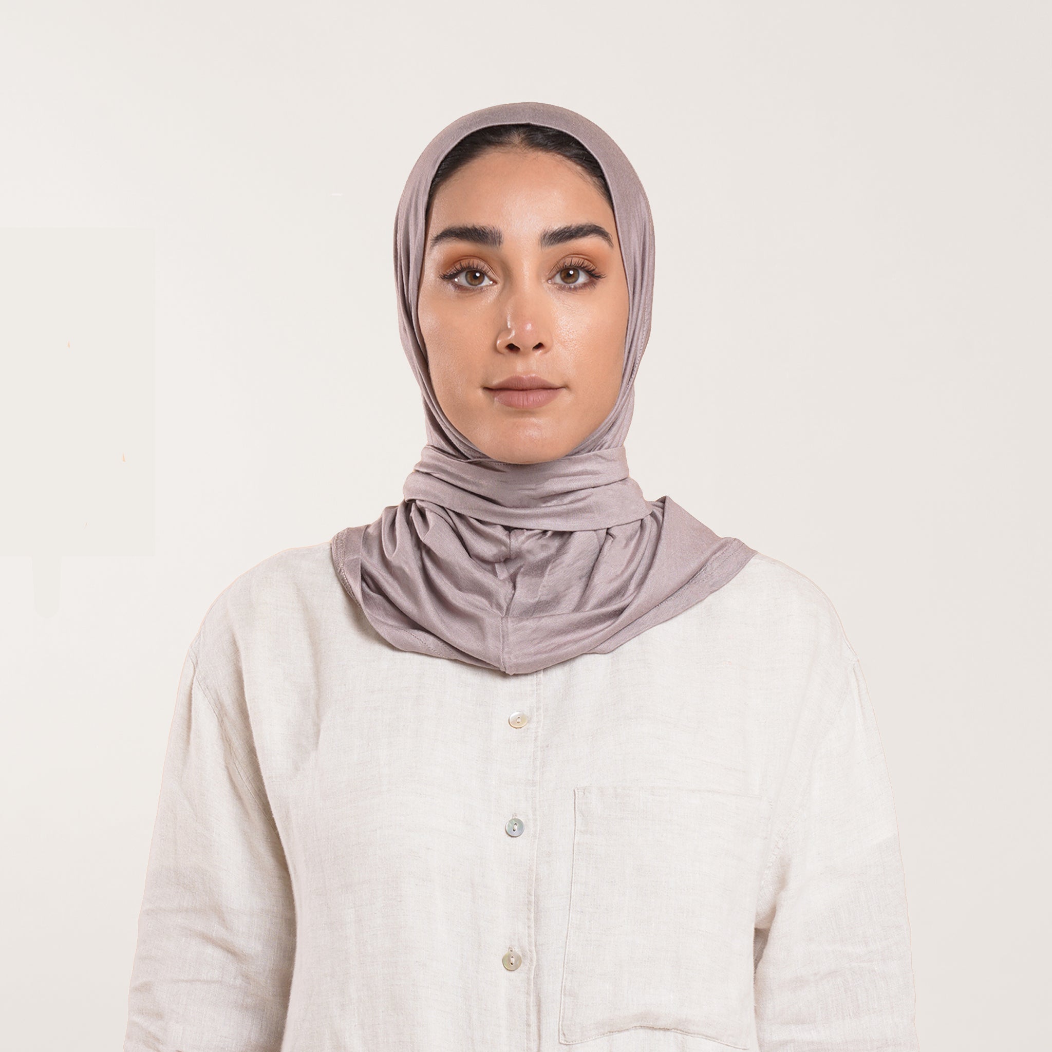 Easy wear Hijab (Tabaki) - Muted Lilac Taupe
