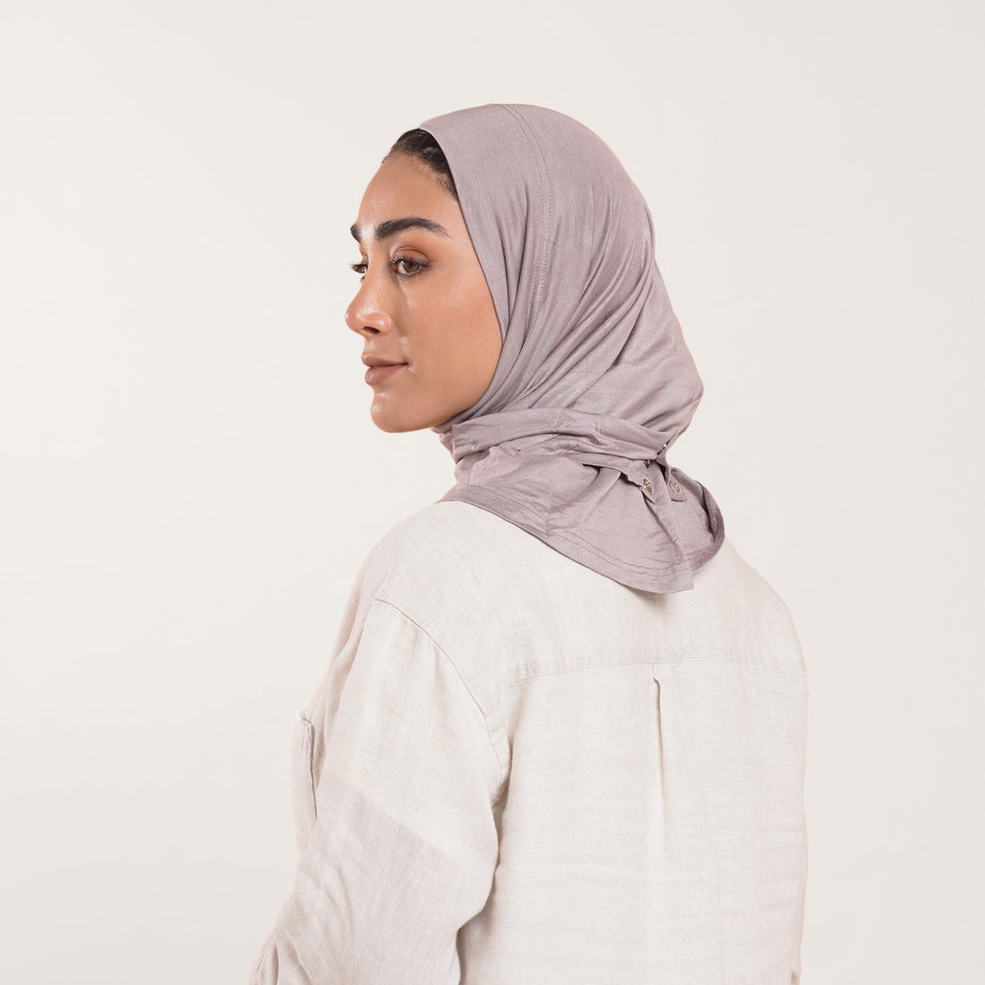 Easy wear Hijab (Tabaki) - Muted Lilac Taupe