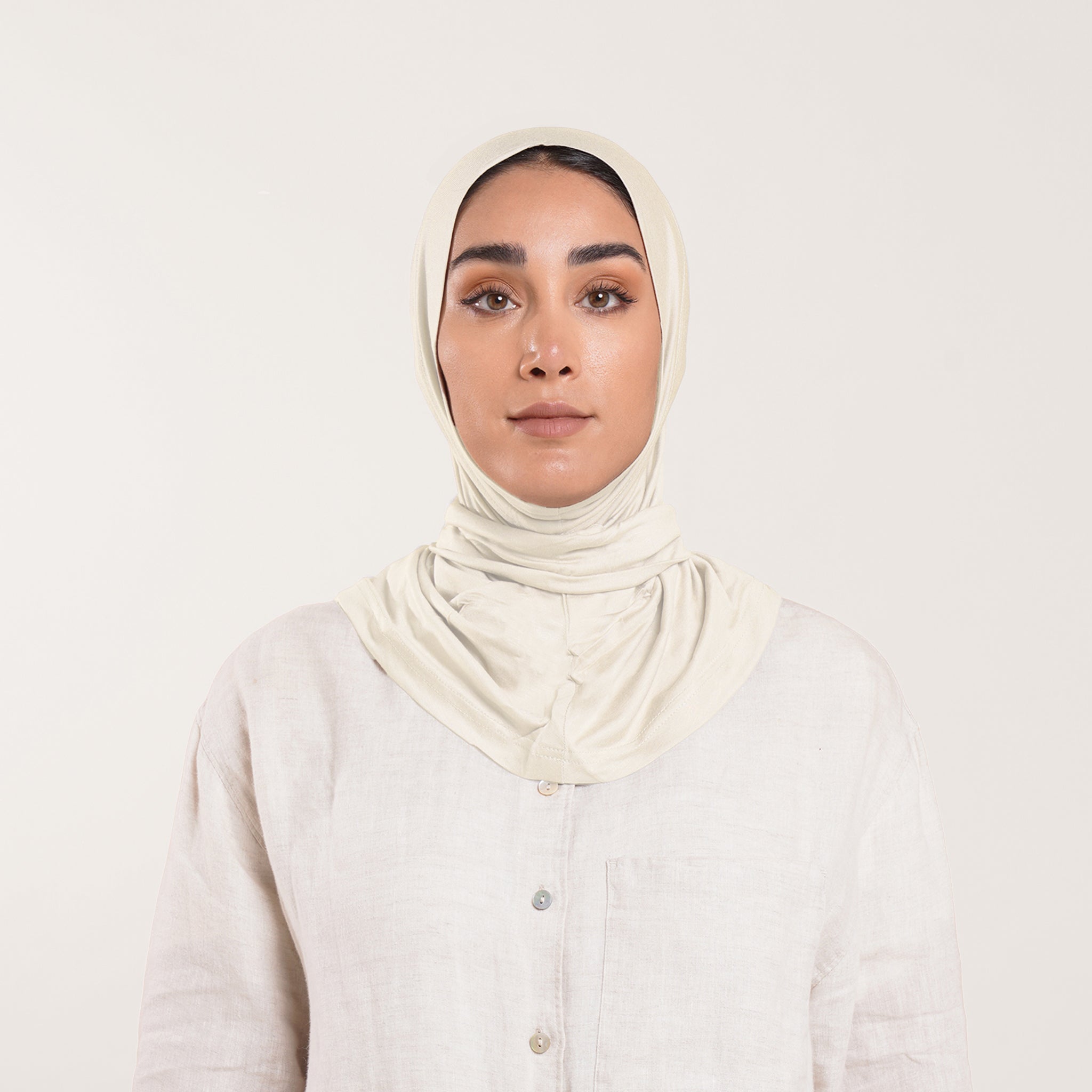 Easy wear Hijab (Tabaki) - Vanilla Cream
