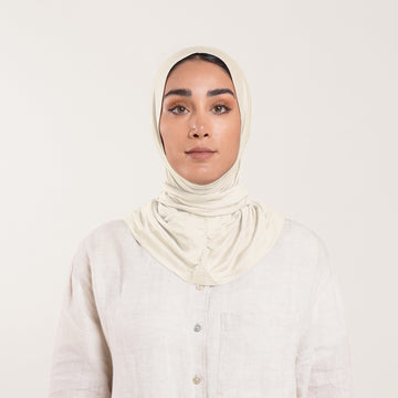 Easy wear Hijab (Tabaki) - Vanilla Cream