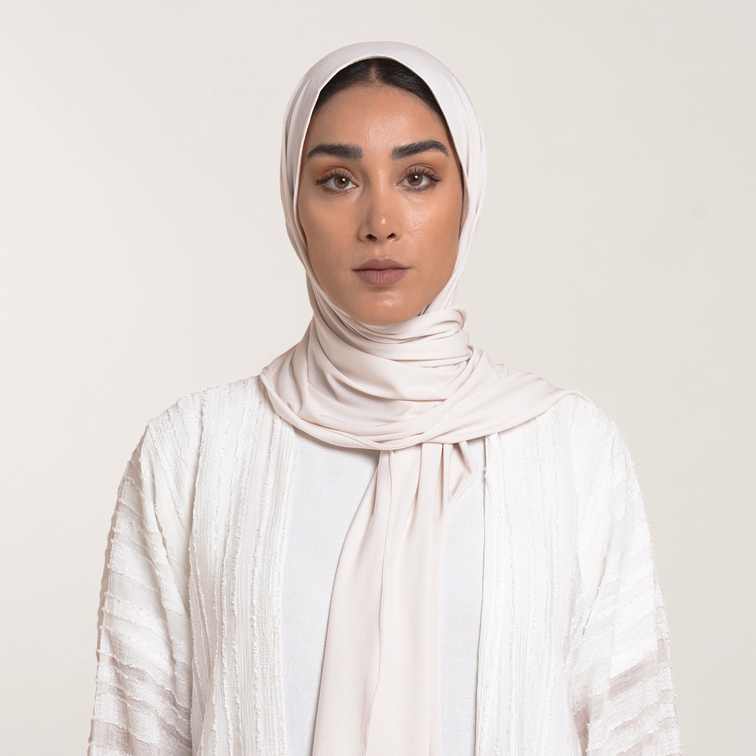 CC Malmal Jersey Hijab - Ivory
