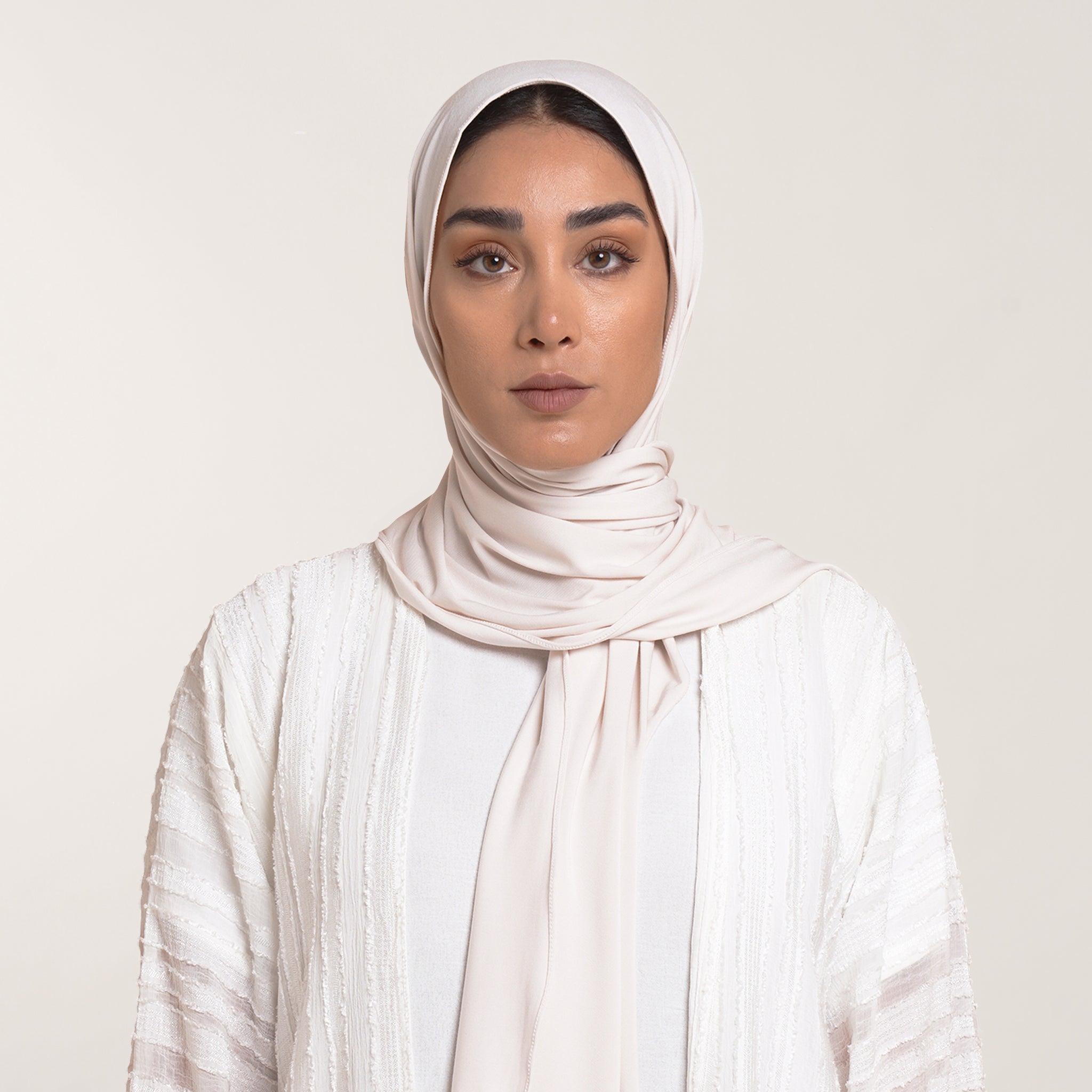 CC Malmal Jersey Hijab - Ivory