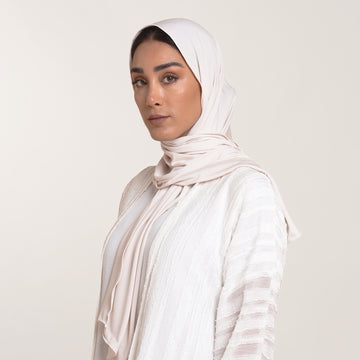 CC Malmal Jersey Hijab - Ivory