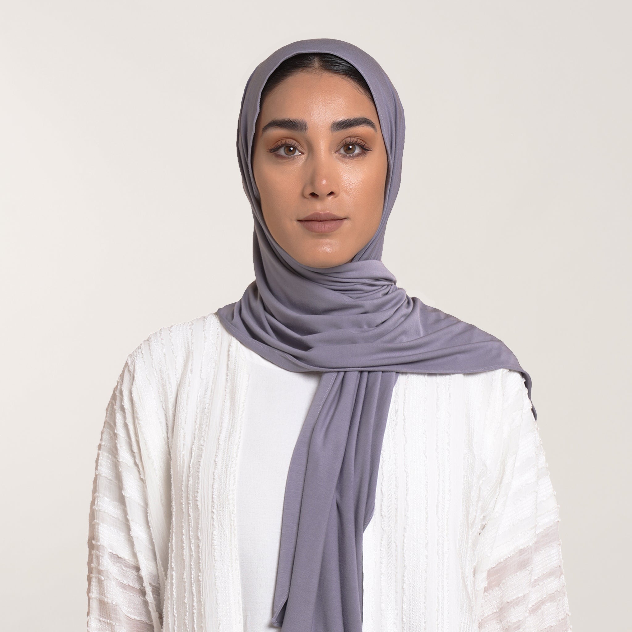 CC Malmal Jersey Hijab - Lavender Gray