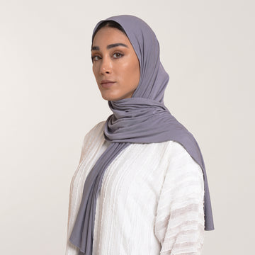 CC Malmal Jersey Hijab - Lavender Gray