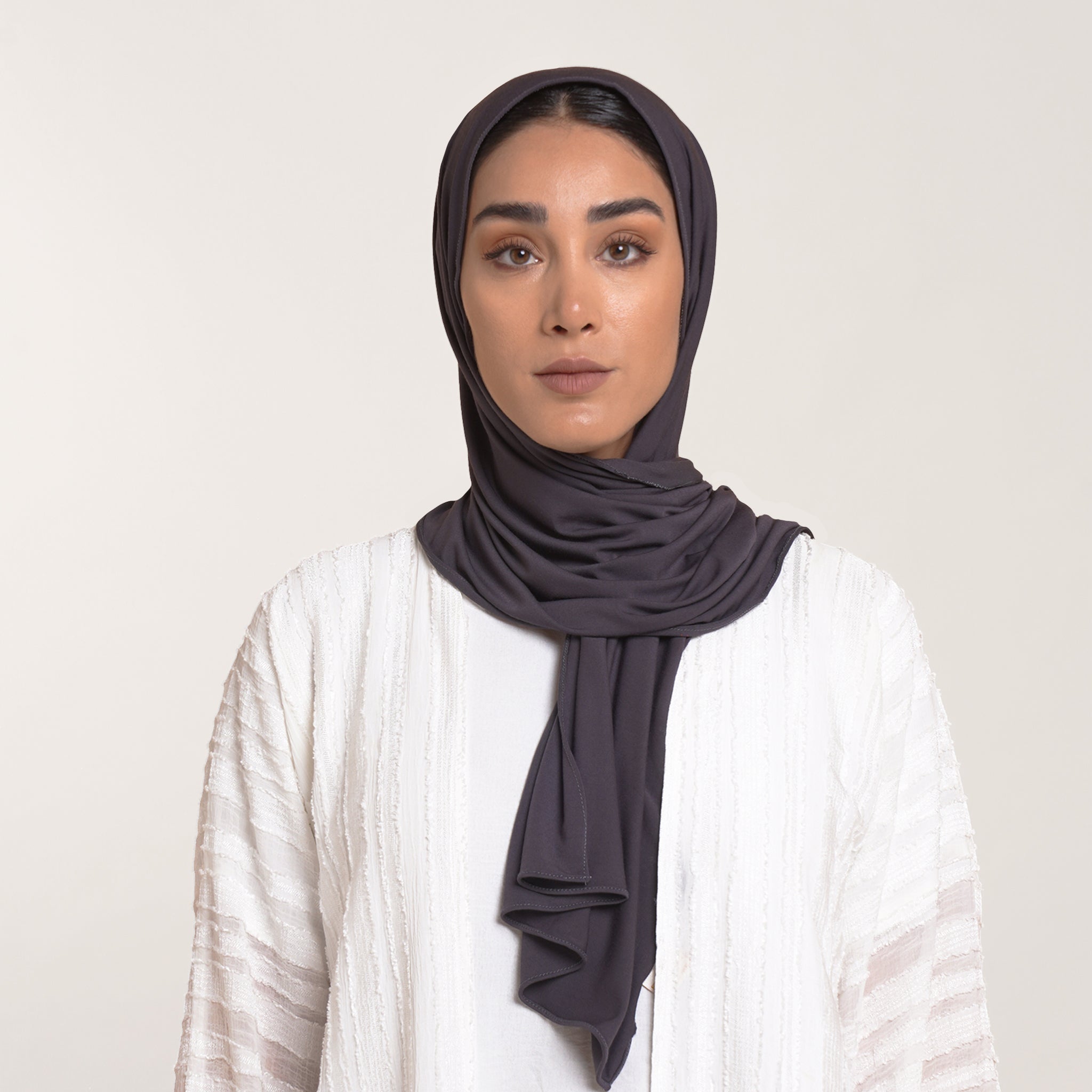 CC Malmal Jersey Hijab - Charcoal