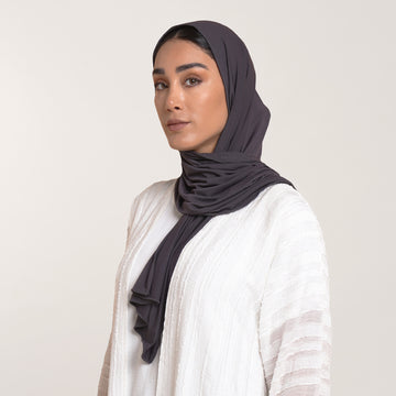 CC Malmal Jersey Hijab - Charcoal