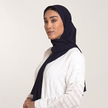 CC Malmal Jersey Hijab - Navy Blue