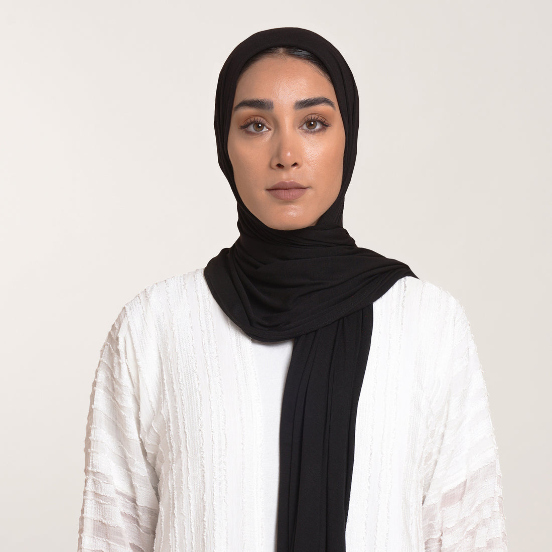 CC Malmal Jersey Hijab - Jet Black