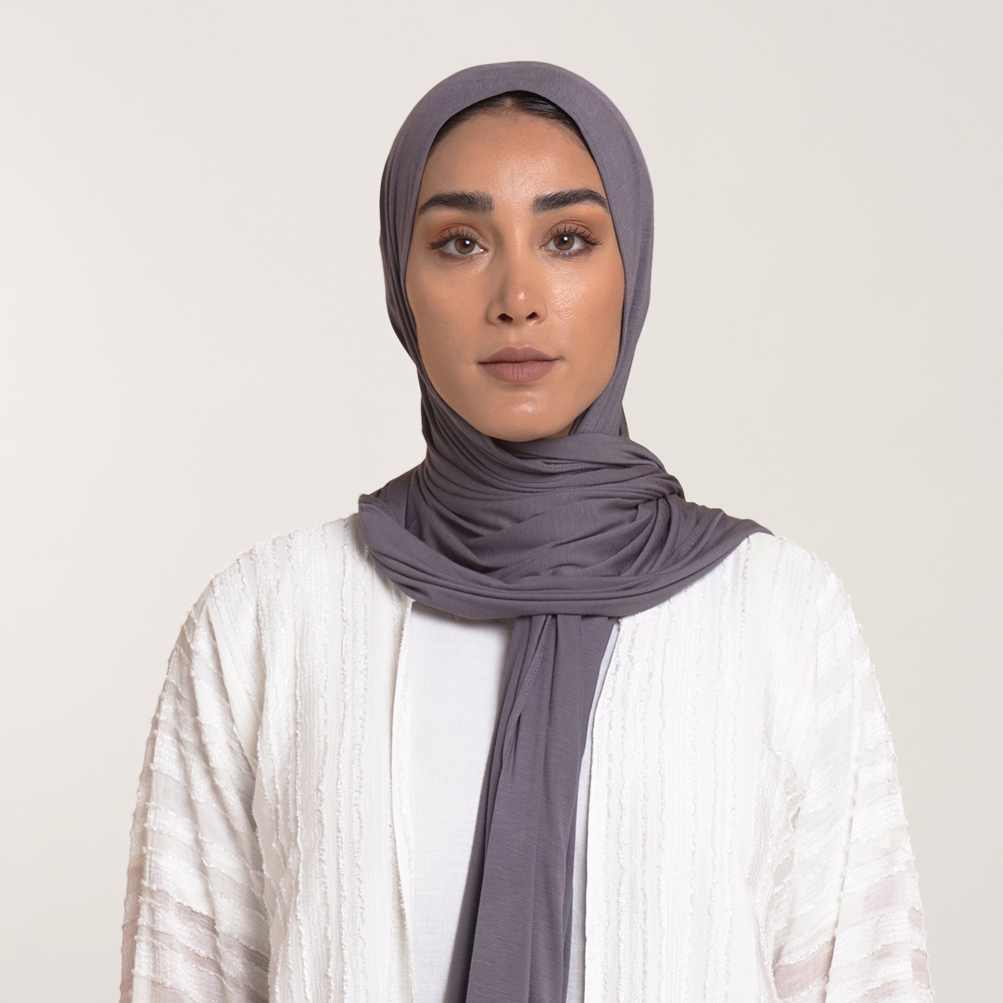 CC Malmal Jersey Hijab - Slate Gray