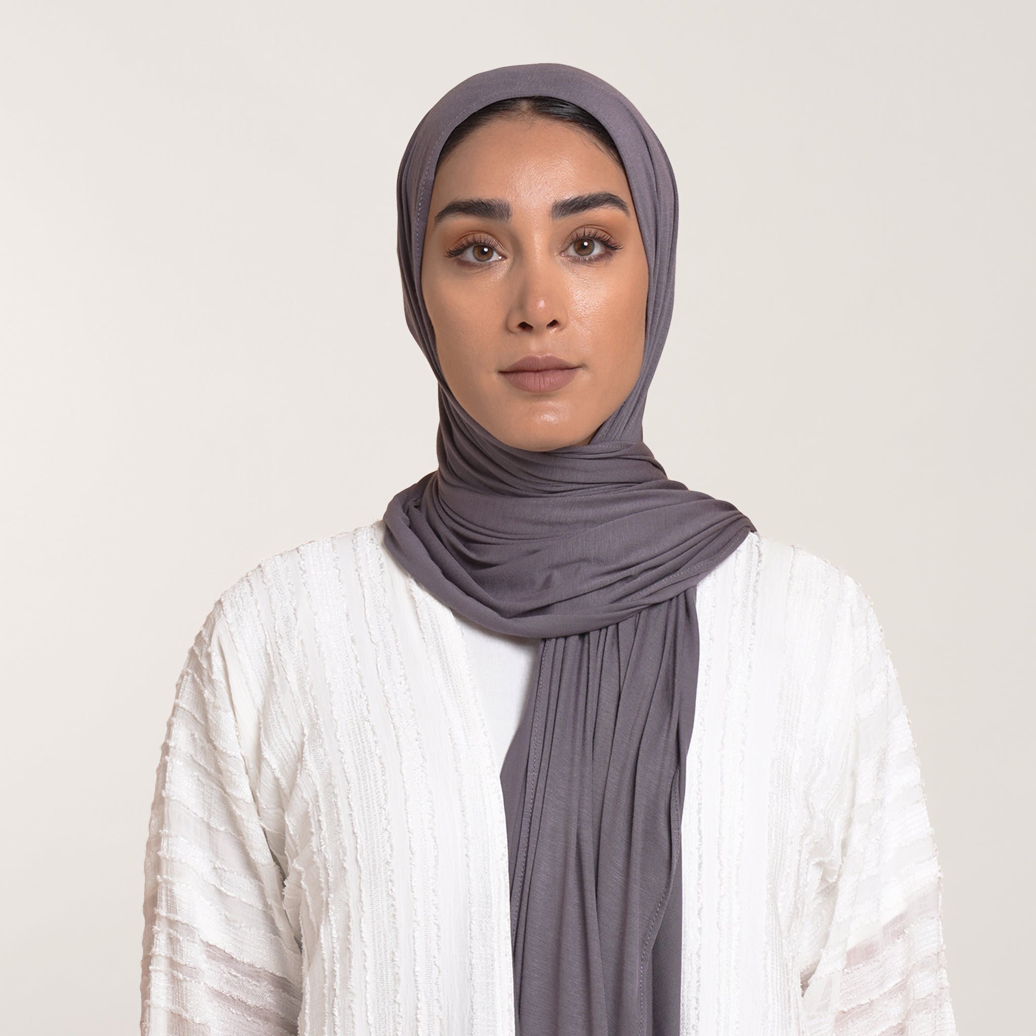 CC Malmal Jersey Hijab - Taupe Gray