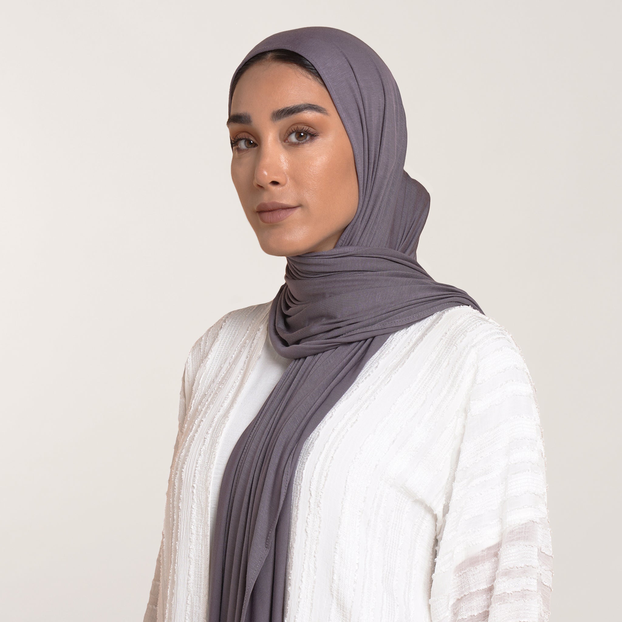 CC Malmal Jersey Hijab - Taupe Gray