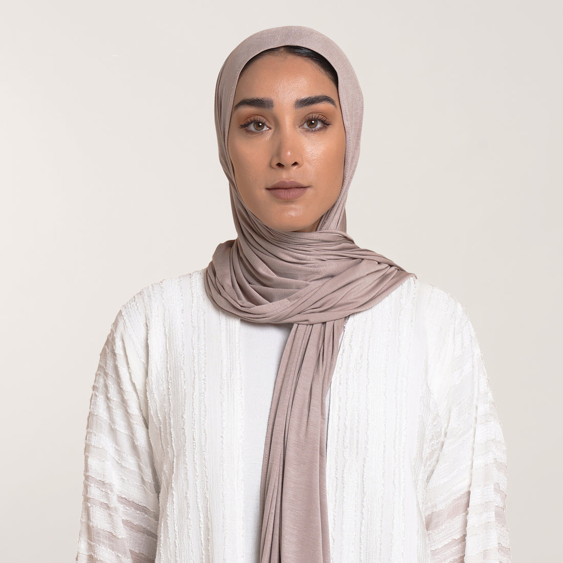 CC Malmal Jersey Hijab - Warm Taupe