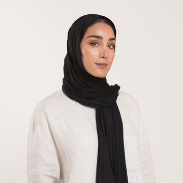 MalMal Cotton Hijab - Classic Black