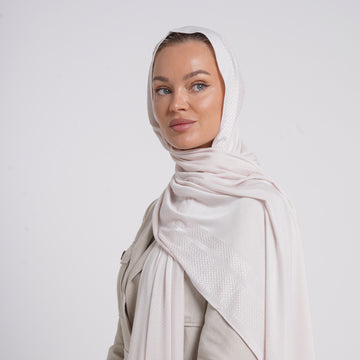 Hijab Jackard - Light Grey