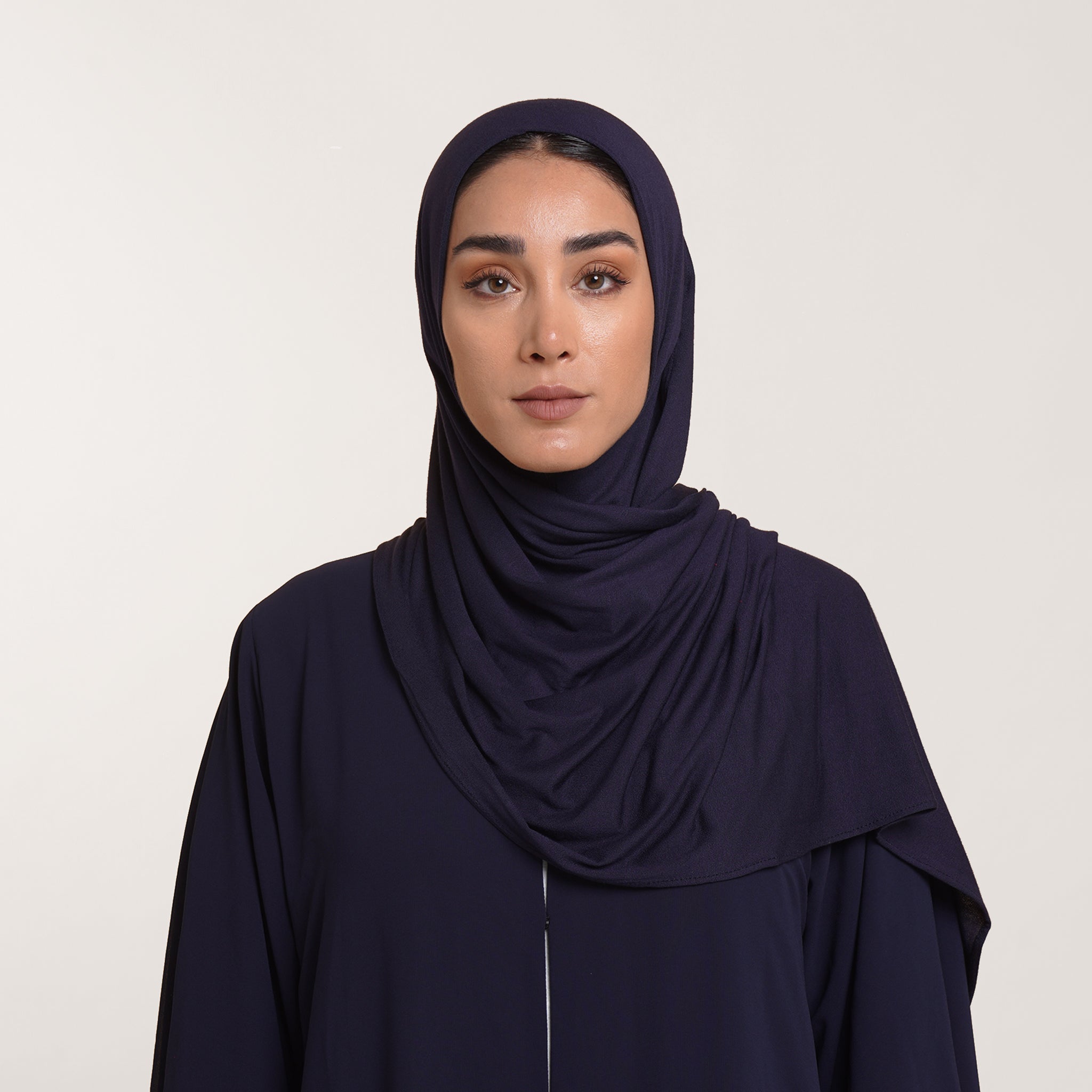 CC Malmal folded Hijab(Chafsa) - Midnight Navy