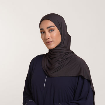CC Malmal folded Hijab(Chafsa) -Deep Espresso Brown
