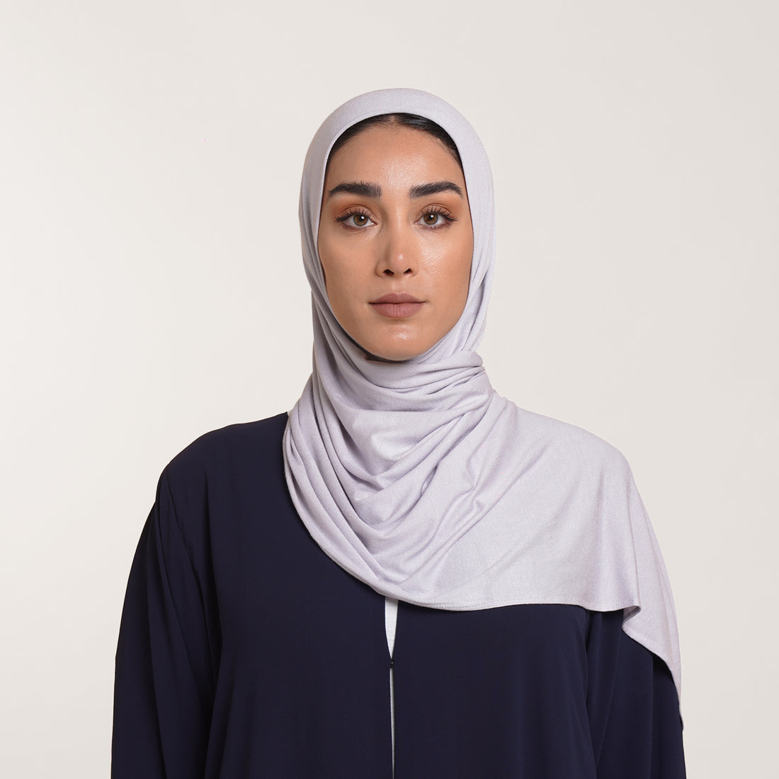 CC Malmal folded Hijab(Chafsa) - Soft Dove Gray