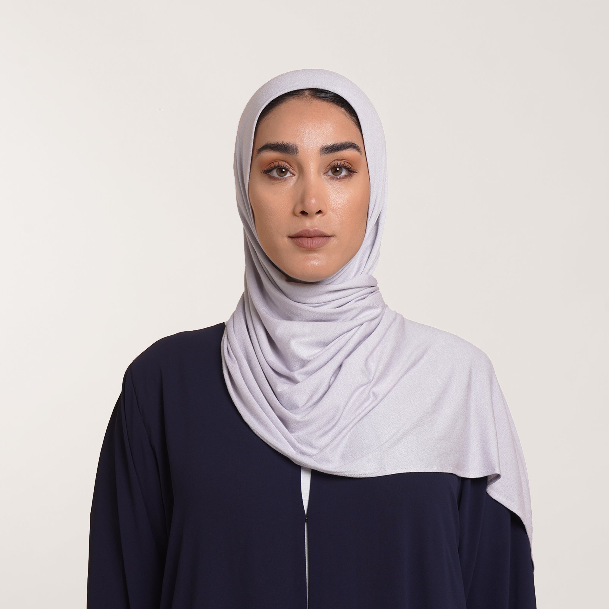 CC Malmal folded Hijab(Chafsa) - Soft Dove Gray