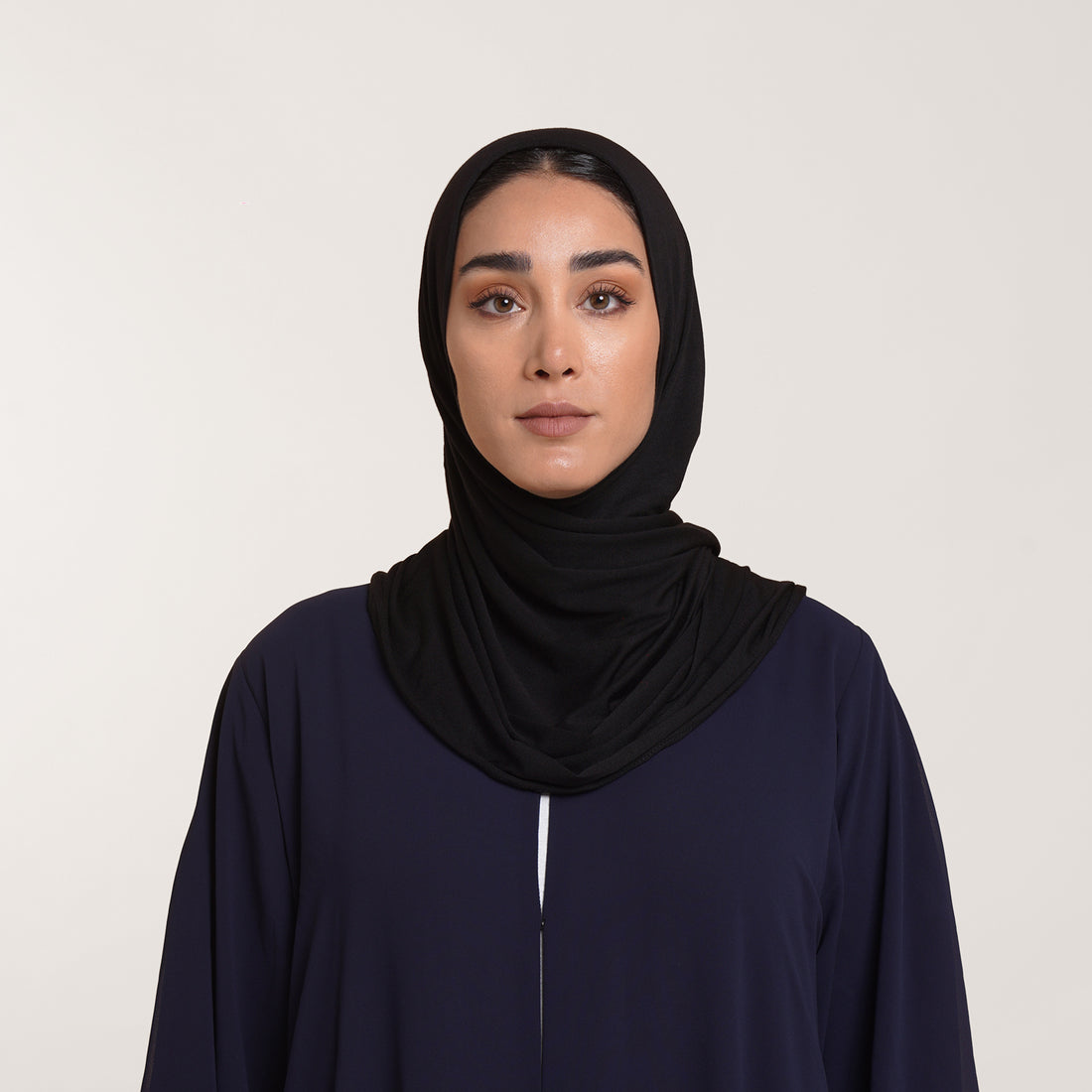 CC Malmal folded Hijab(Chafsa) - Jet Black