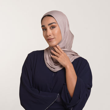 CC Malmal folded Hijab(Chafsa) - Warm Taupe Beige