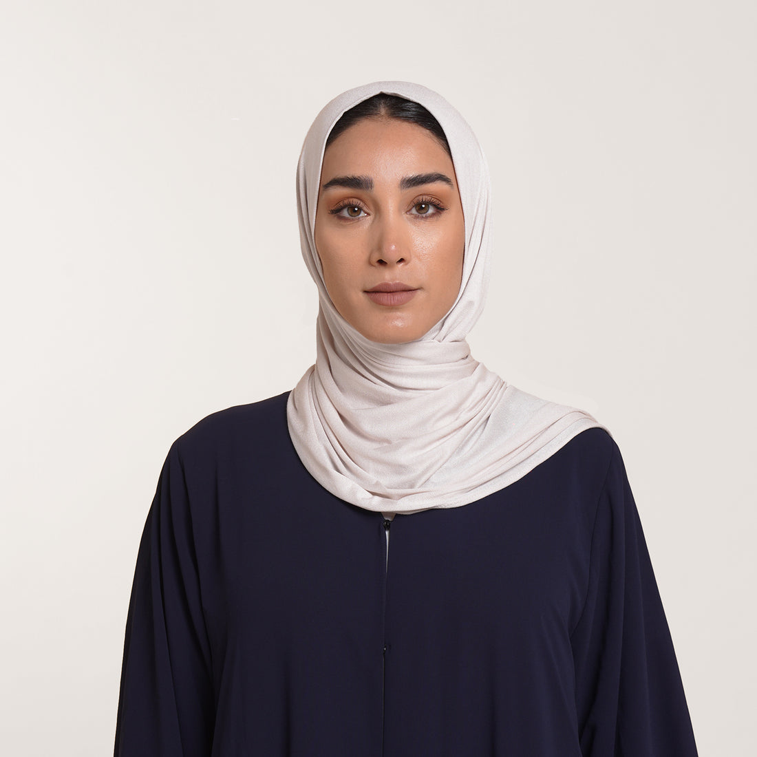 CC Malmal folded Hijab(Chafsa) - Soft Ivory