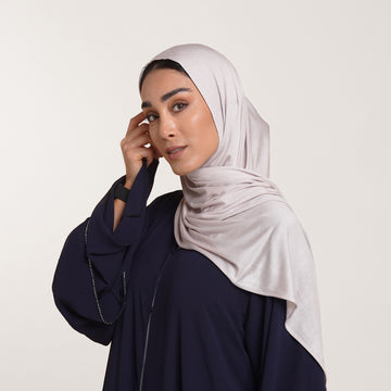 CC Malmal folded Hijab(Chafsa) - Light Greige