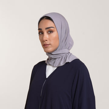 Modal Tie-back Instant Hijab - Cool Mist Grey