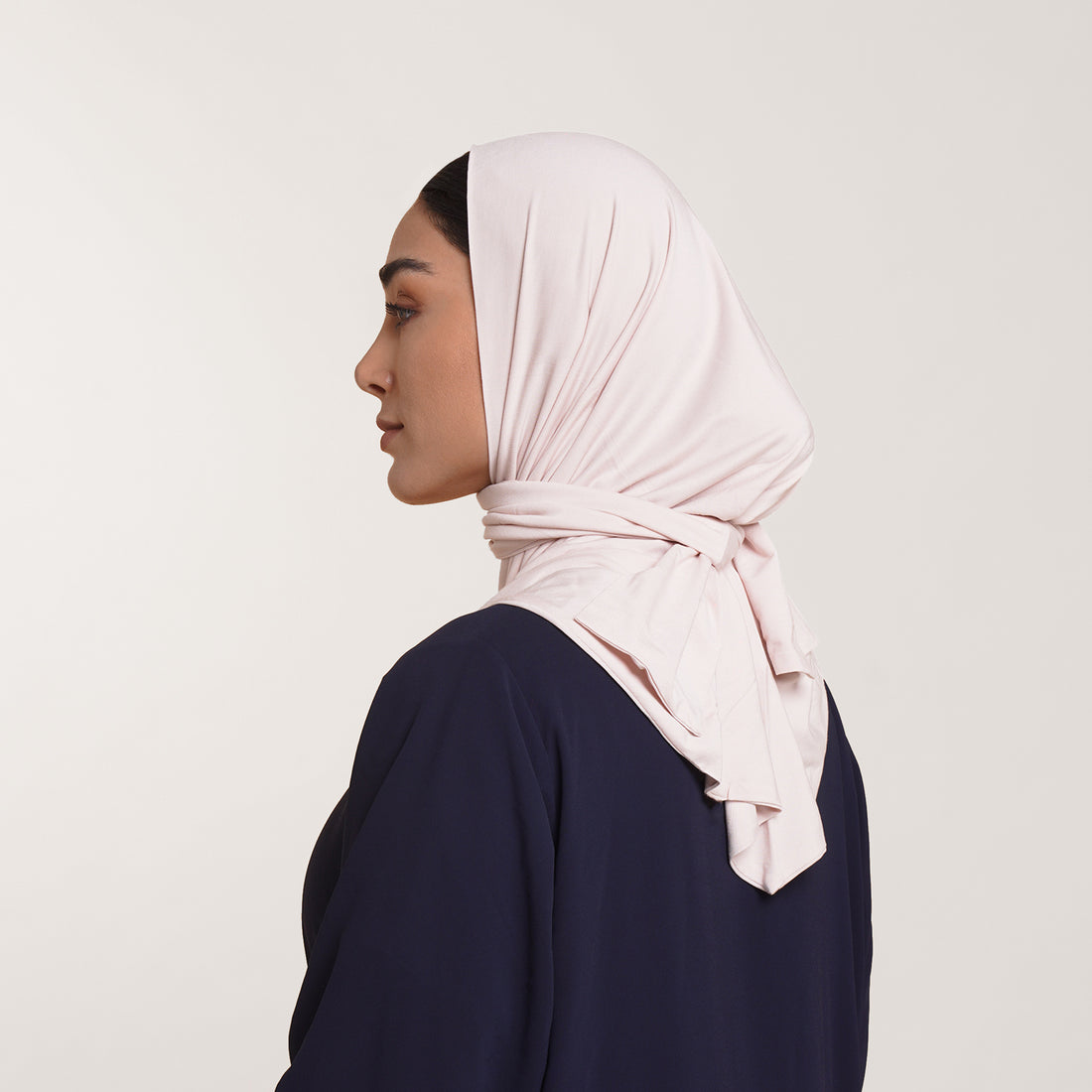Modal Tie-back Instant Hijab - Blush Beige