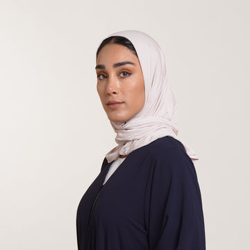 Modal Tie-back Instant Hijab - Light Pearl Beige