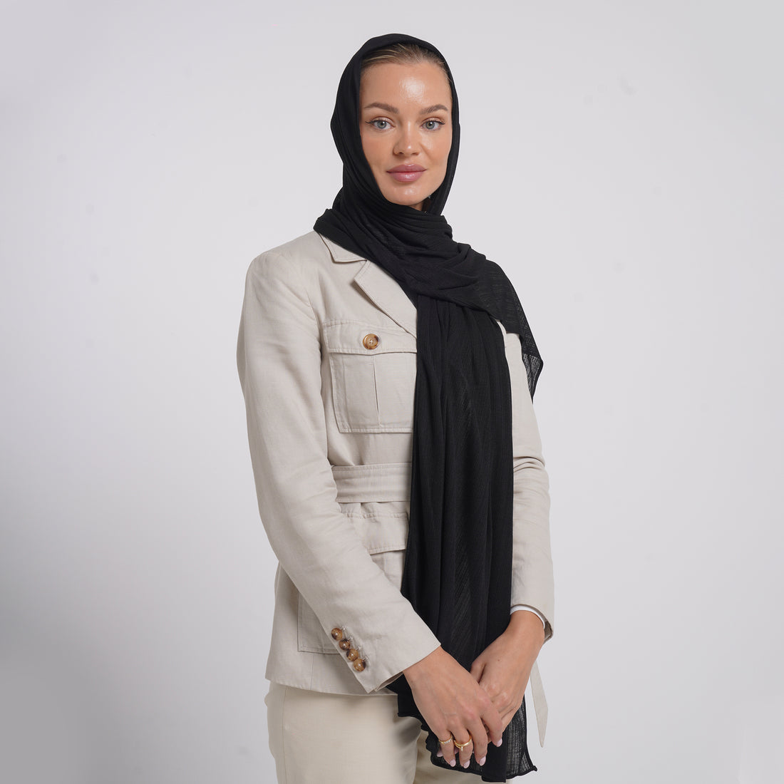 Lulua Lady Hijab - Classic Jet Black