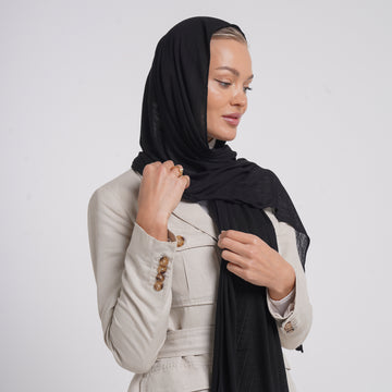 Lulua Lady Hijab - Classic Jet Black