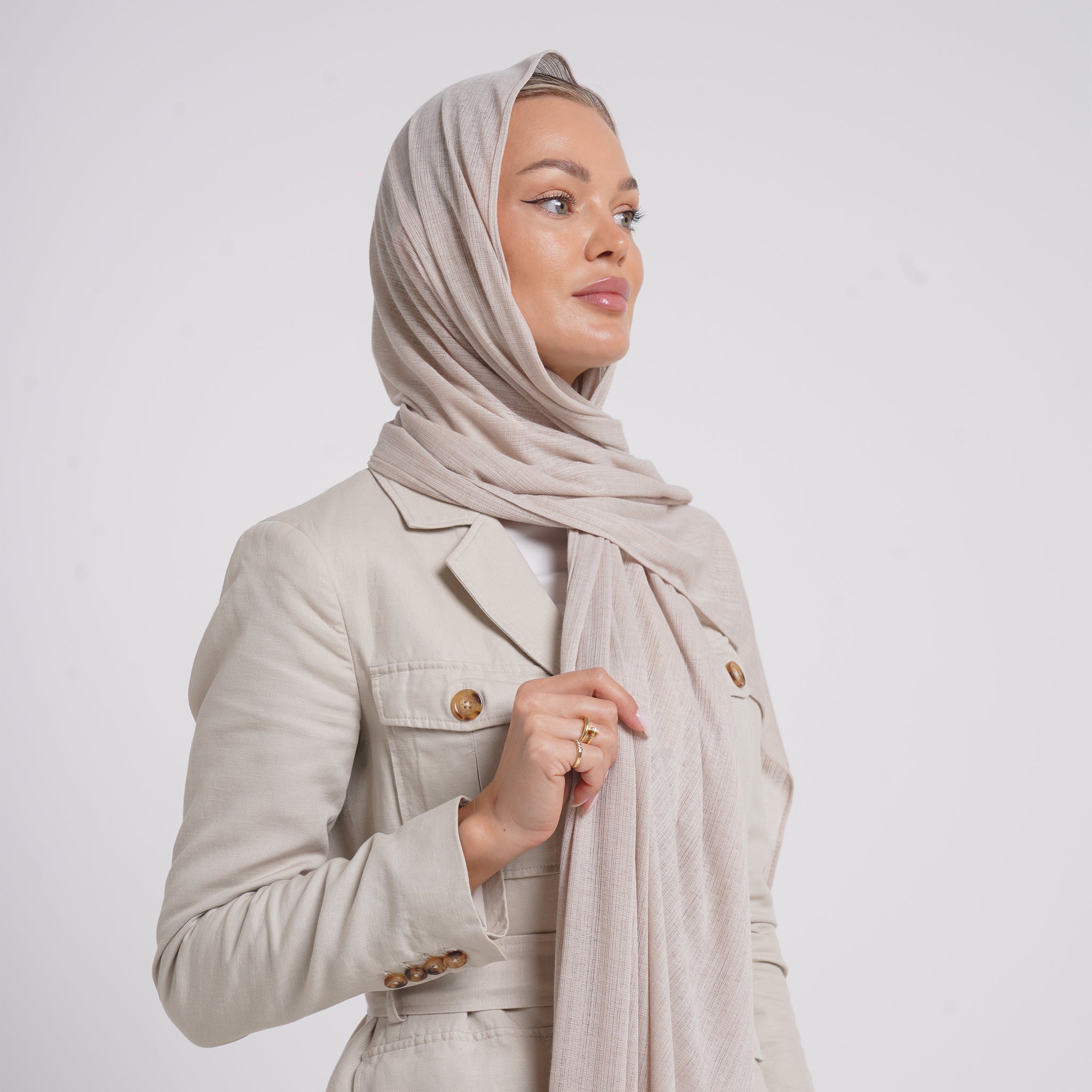Lulua Lady Hijab - Warm Sand Beige