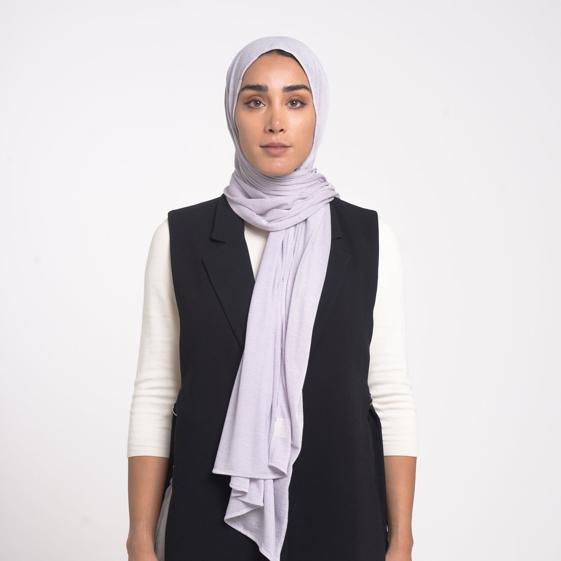 Turkish Cotton Hijab - Soft Ash Lilac