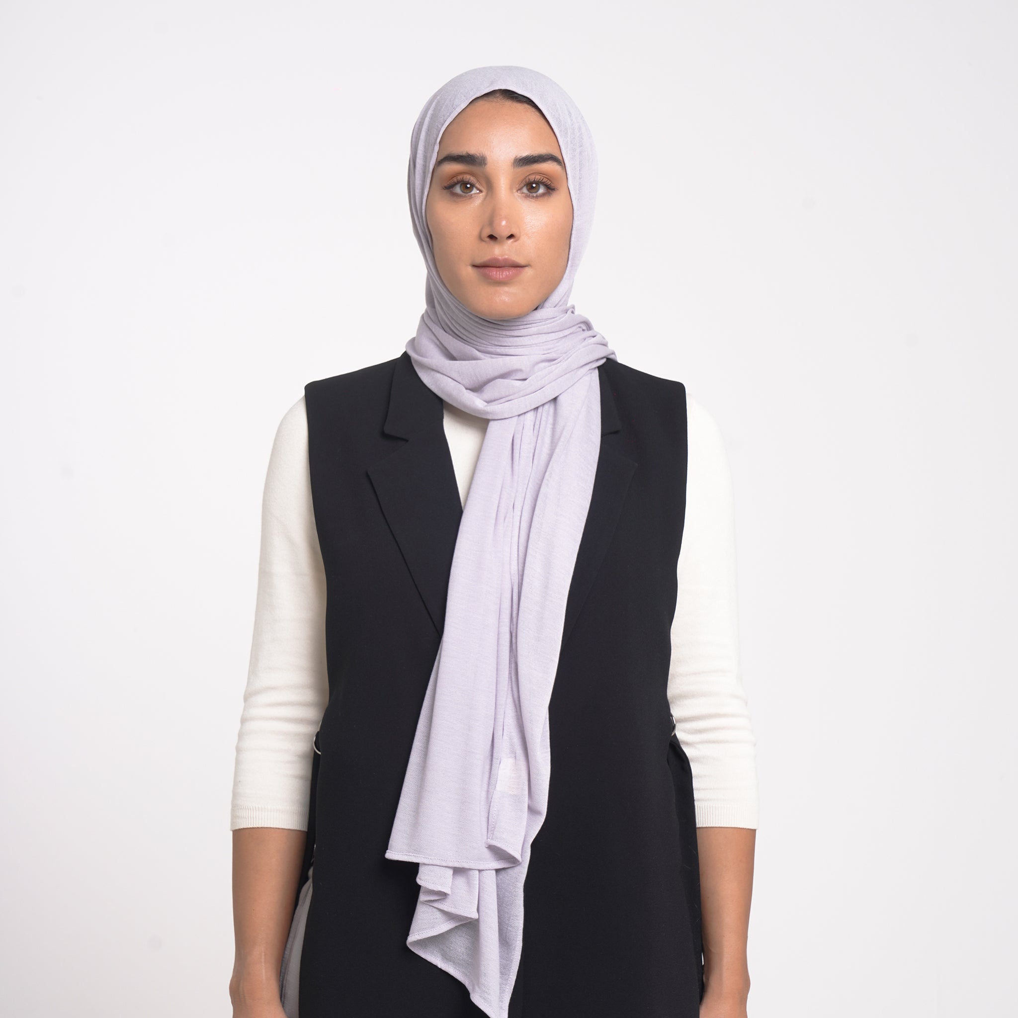 Turkish Cotton Hijab - Soft Ash Lilac
