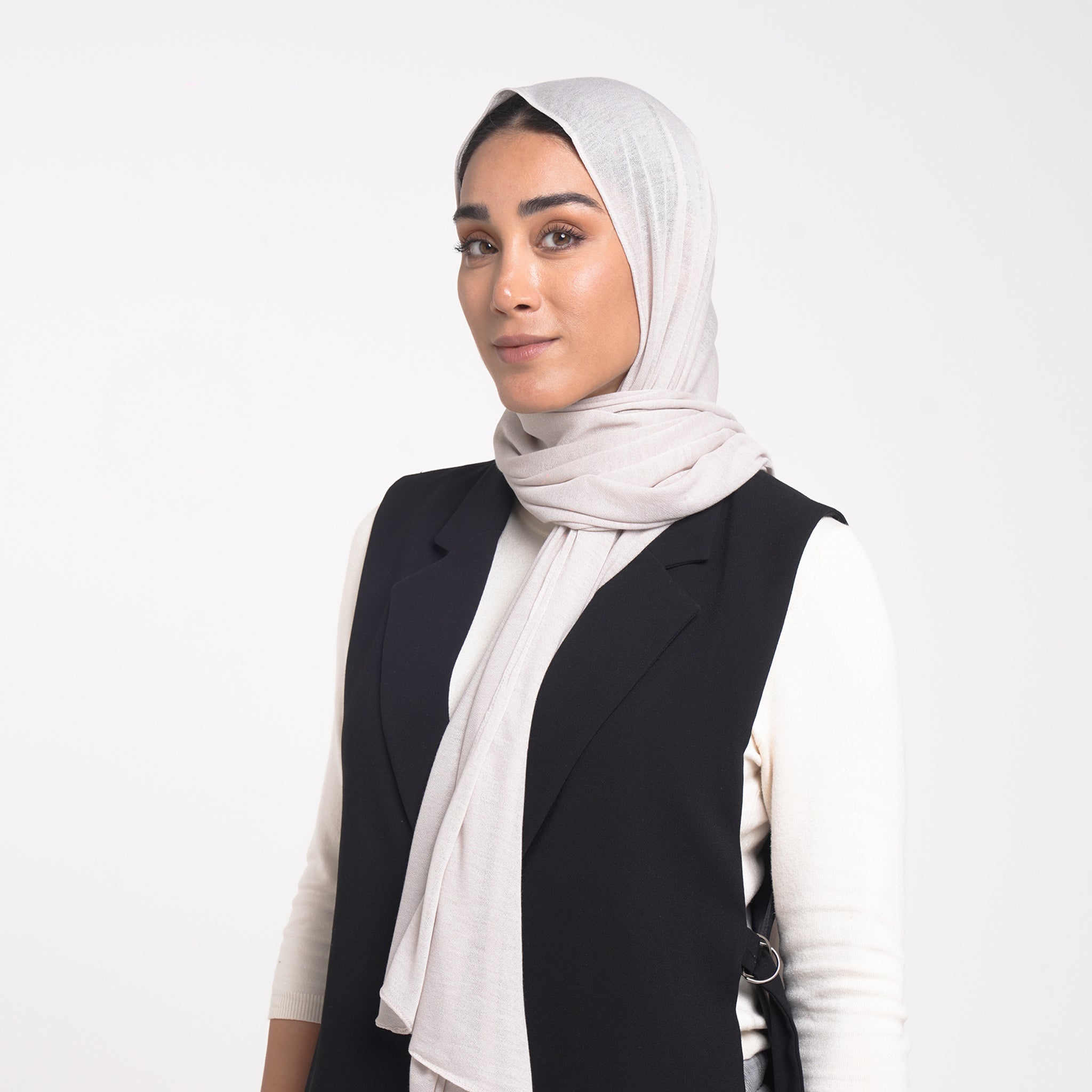 Turkish Cotton Hijab - Soft Pearl Blush