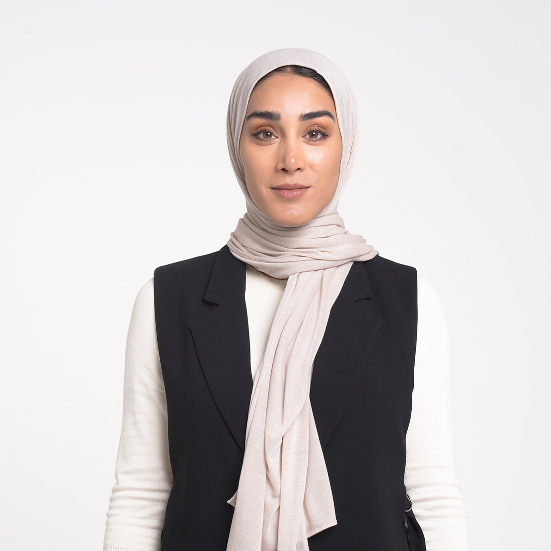 Turkish Cotton Hijab - Soft Nude Beige