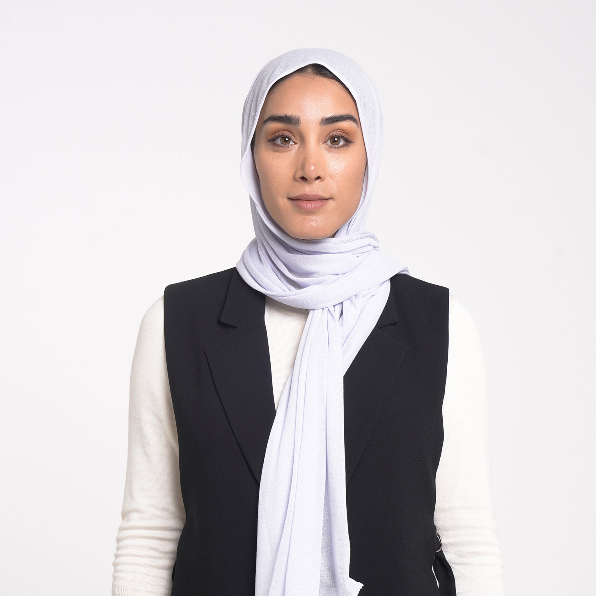 Turkish Cotton Hijab - Soft Ice Lavender