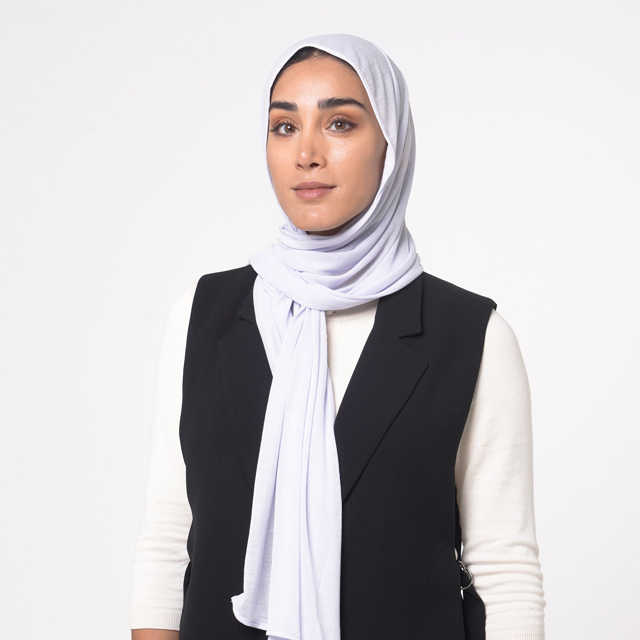 Turkish Cotton Hijab - Soft Ice Lavender