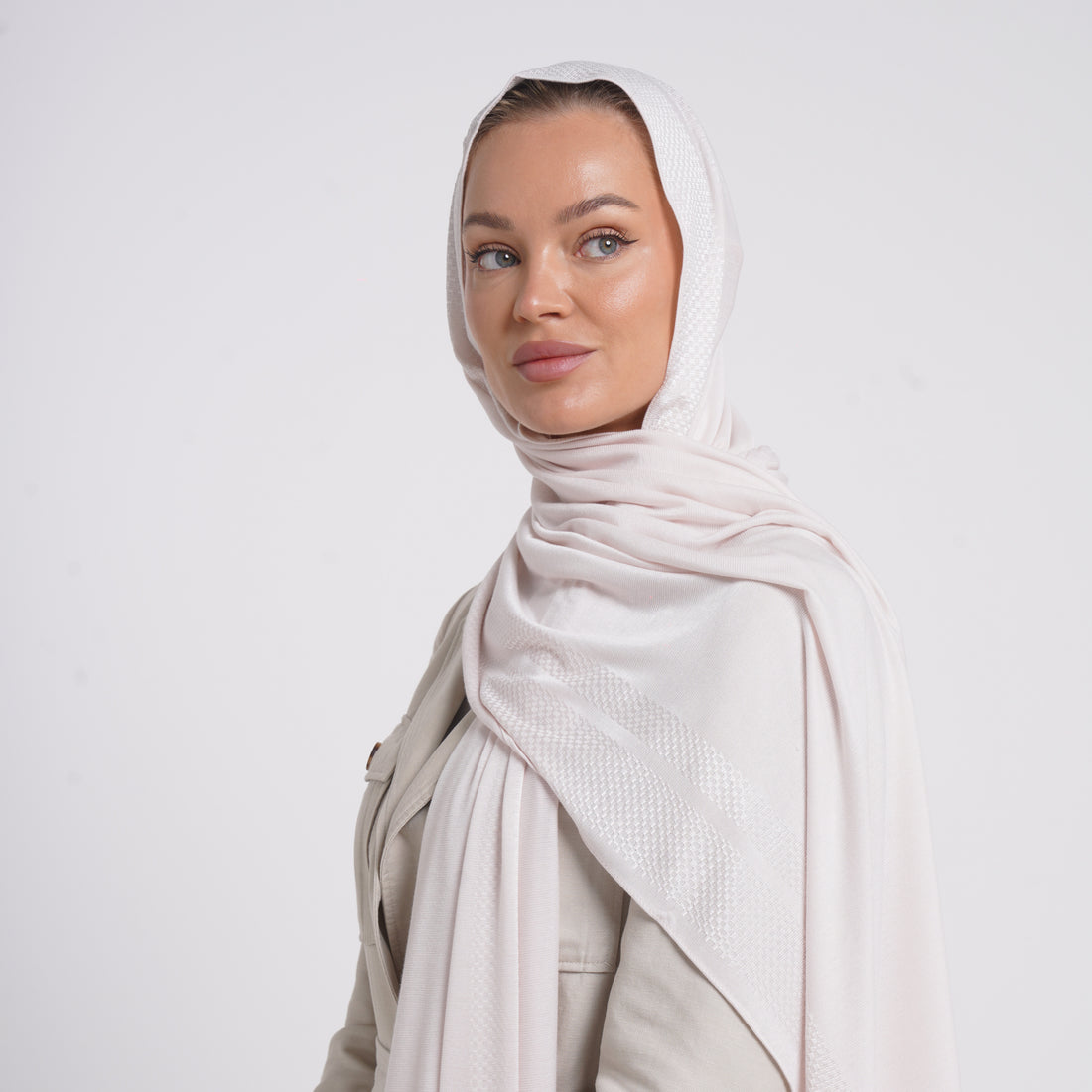 Hijab Jackard - Soft Pink